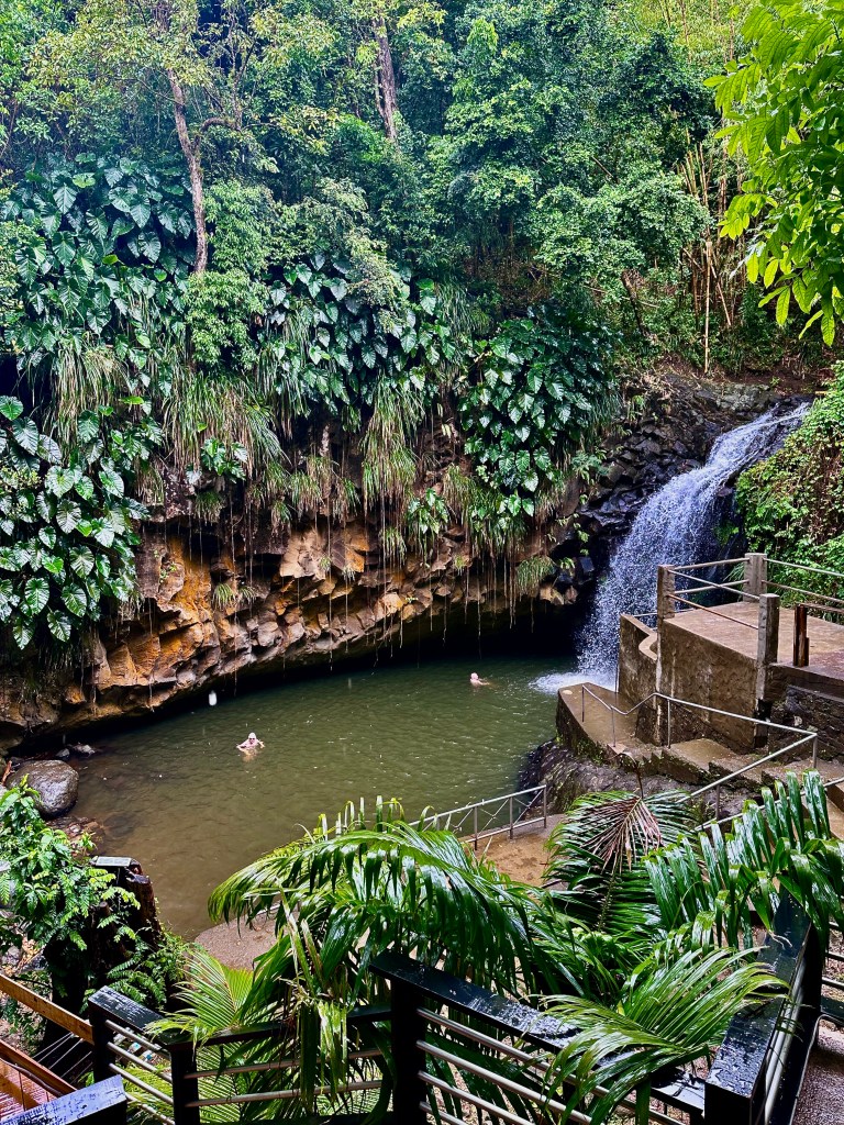 Annandale Waterfall and Forest Park on the island of Grenada